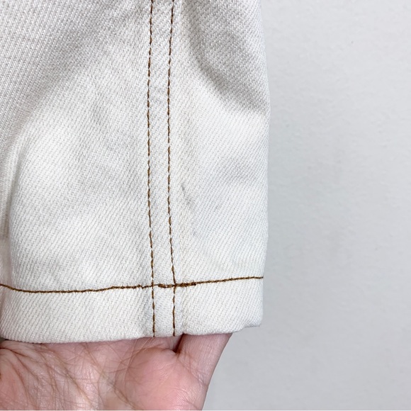 Nanushka Kemia Two Tone Straight Leg Jeans (Sz 24) Black / Cream - Picture 16 of 16